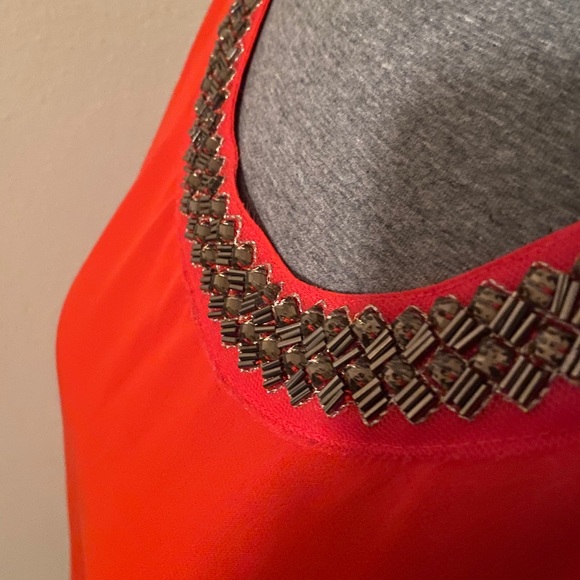 BRAND NEW Fiery Red Embellished Blouse - Picture 6 of 6